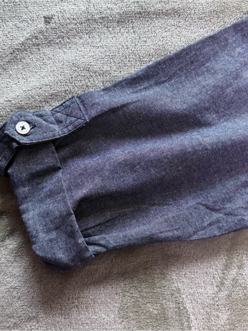 Derek Heart Rhinestone Chambray Shirt XL - Picture 7 of 11
